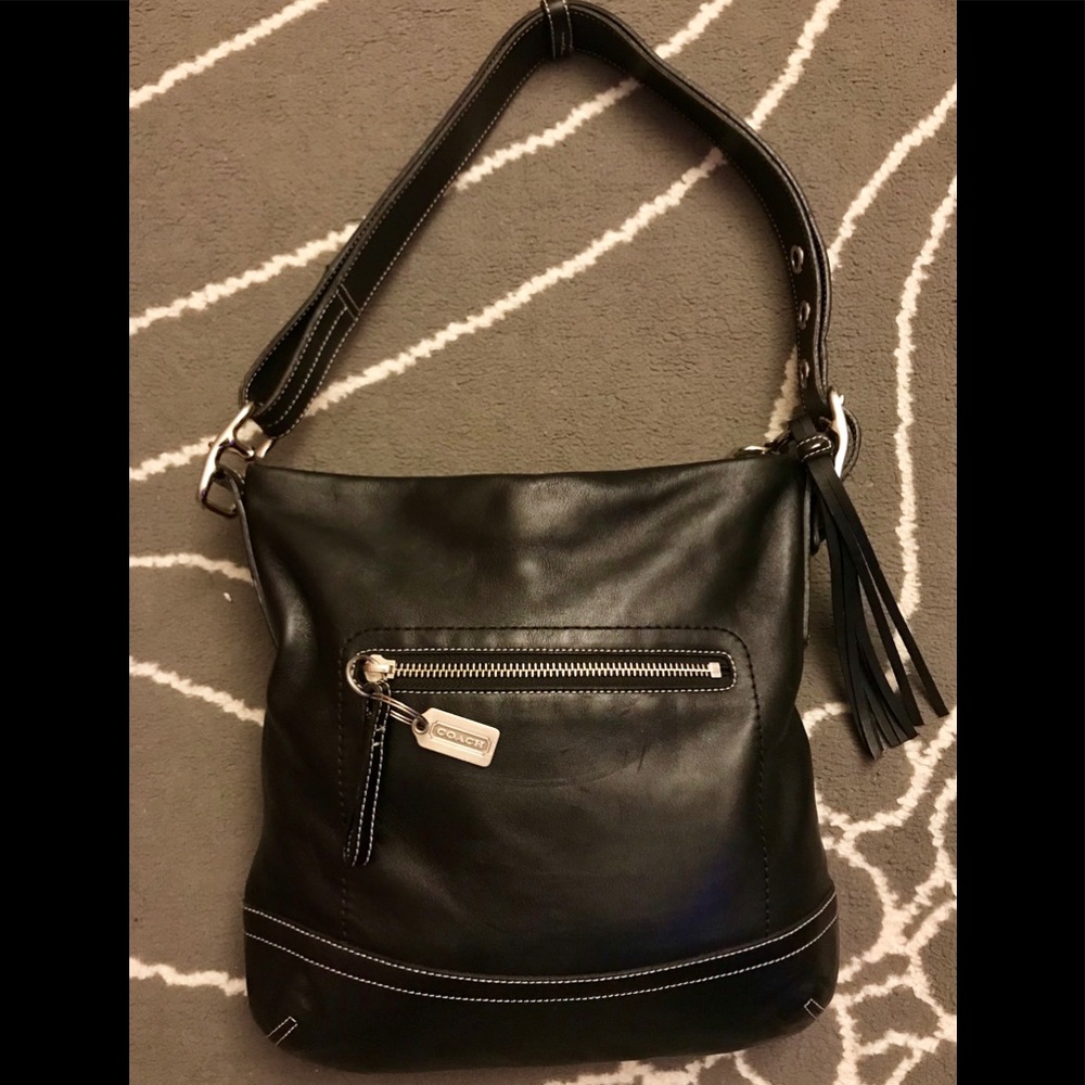 Coach Black Leather Bag